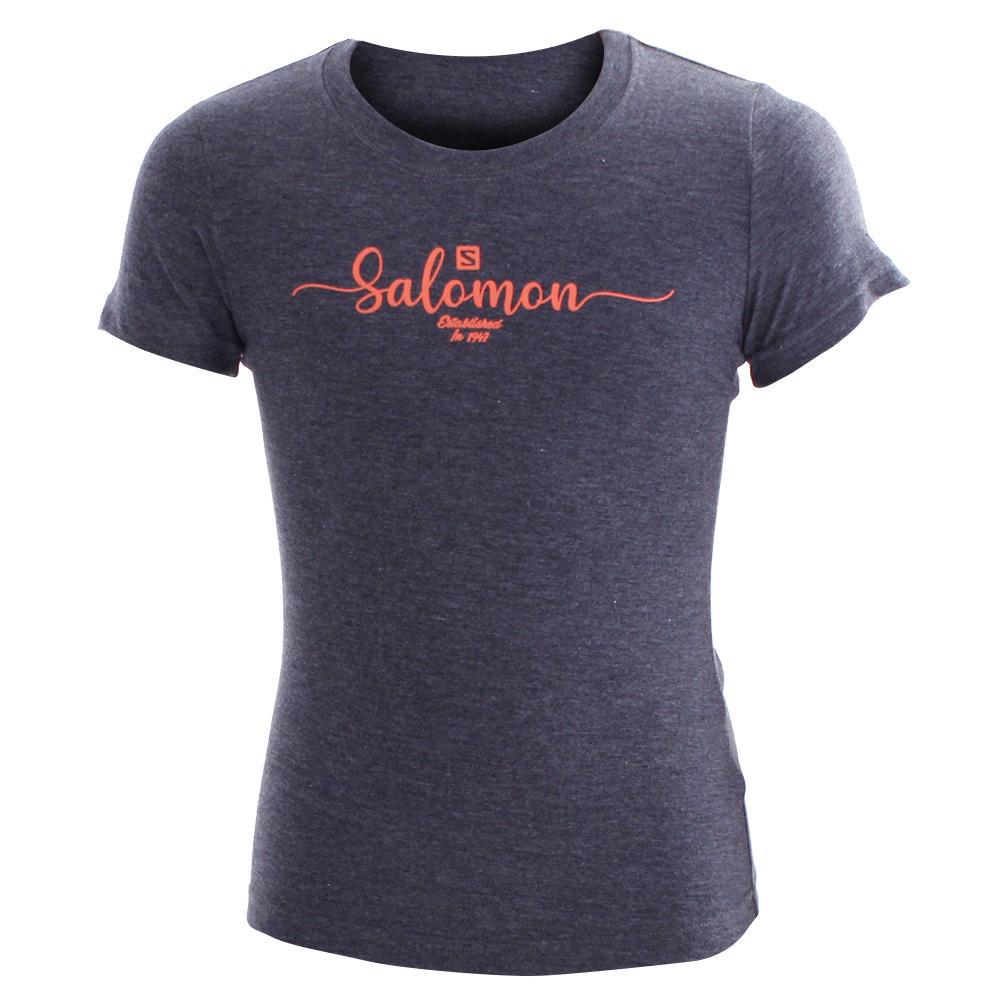 Salomon T-Shirts Børn Grå - VINTAGE SS G (ZPLVH-7350)